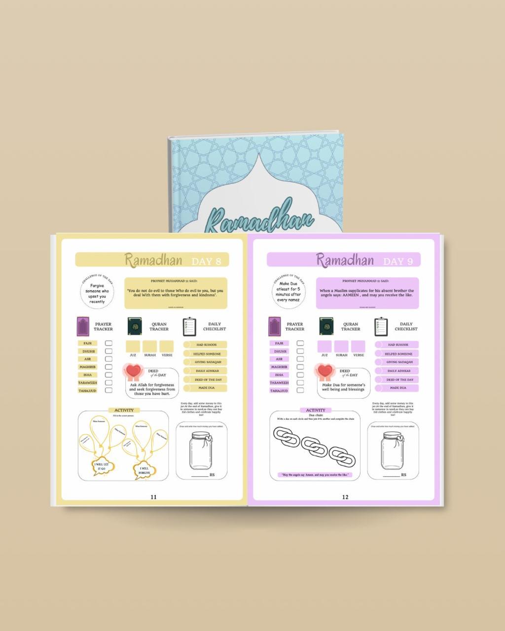 Ramadhan Journal for Kids (Ages 7-8) – Fun & interactive Islamic activity book for learning about fasting, prayer, and good habits during Ramadhan.
