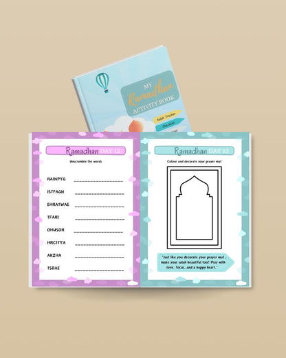 Ramadhan Journal for Kids (Ages 4-6) – Fun & interactive Islamic activity book for learning about fasting, prayer, and good habits during Ramadhan.